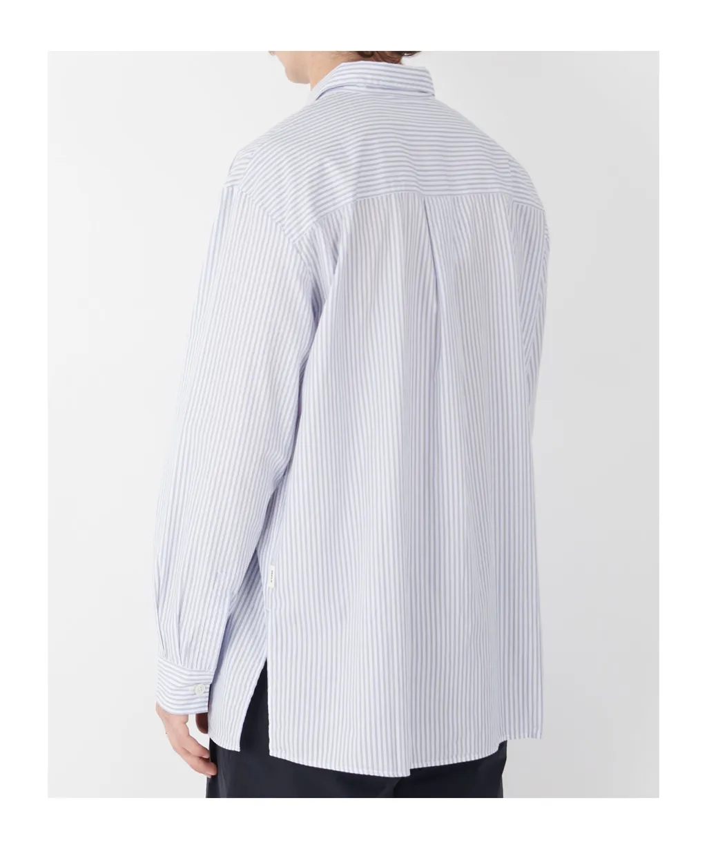 Striped Poplin Pajama Shirt