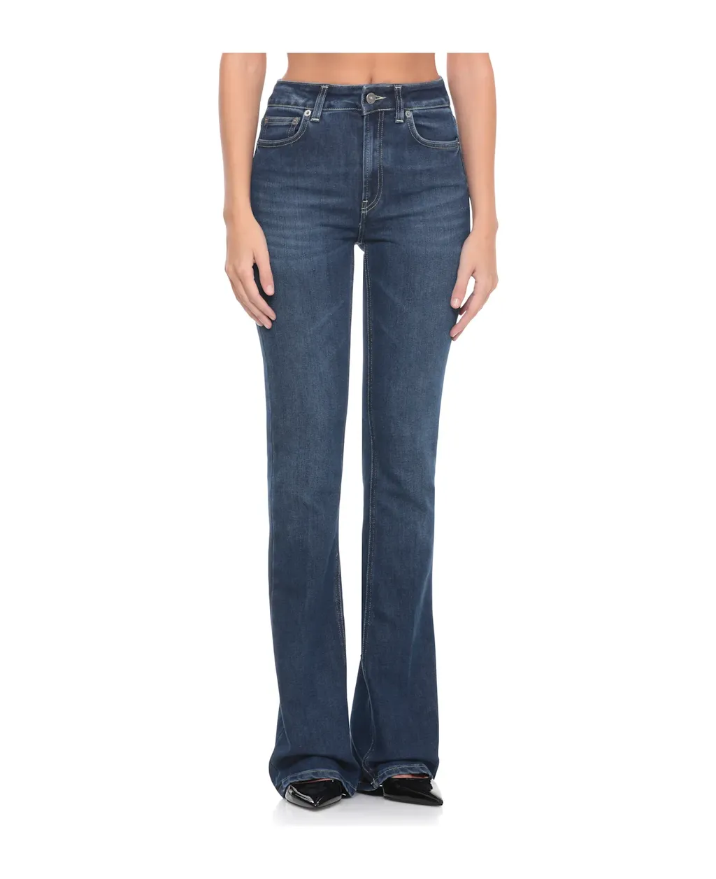 Dondup Jewel Button Flared Jeans