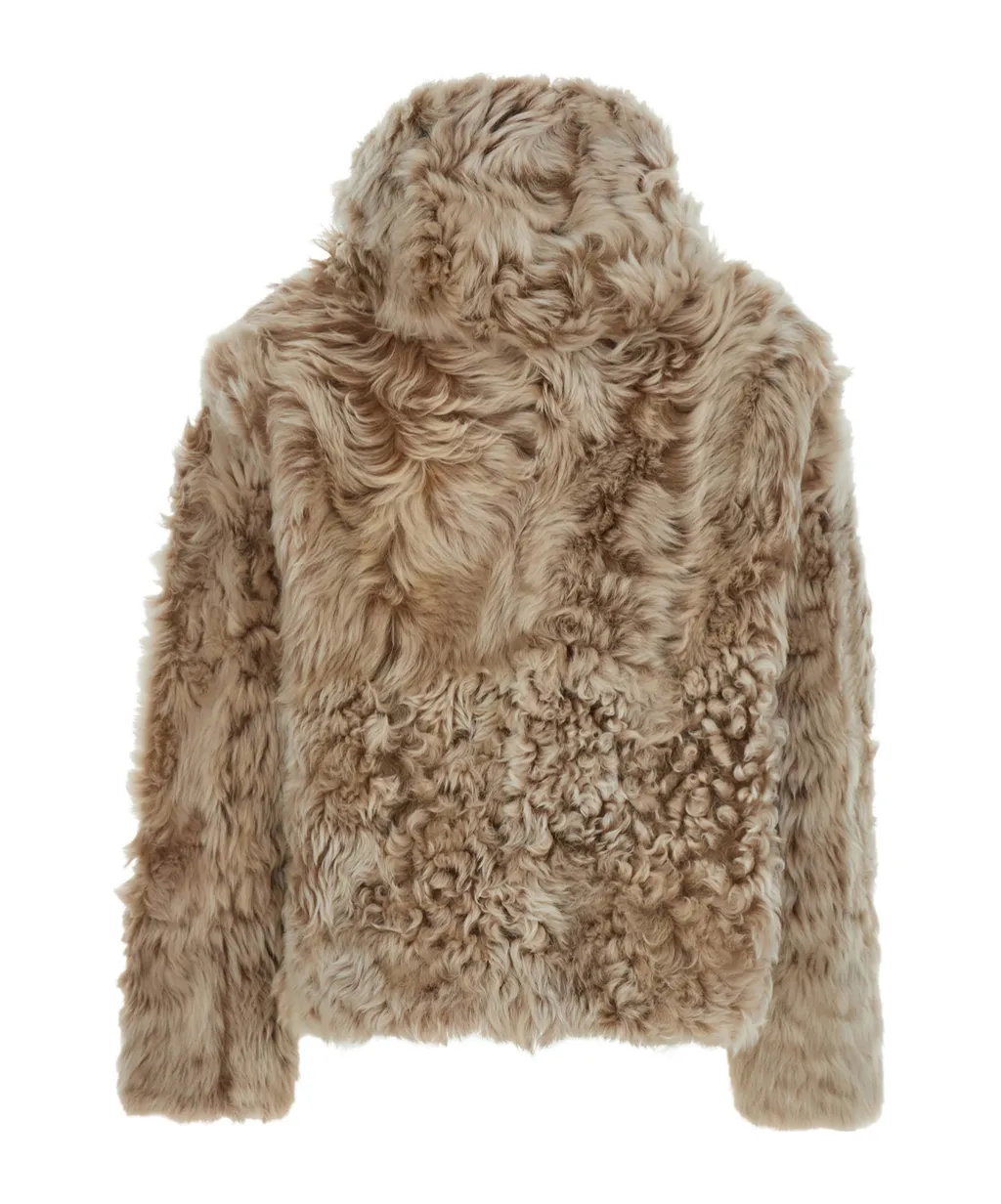 Yves Salomon Hooded Fur Coat