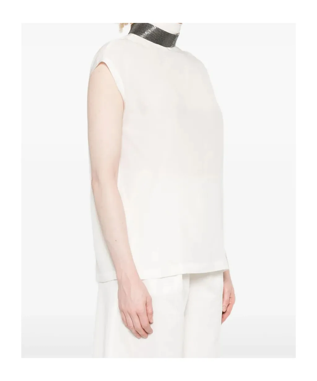 Turtleneck Sleeveless Top
