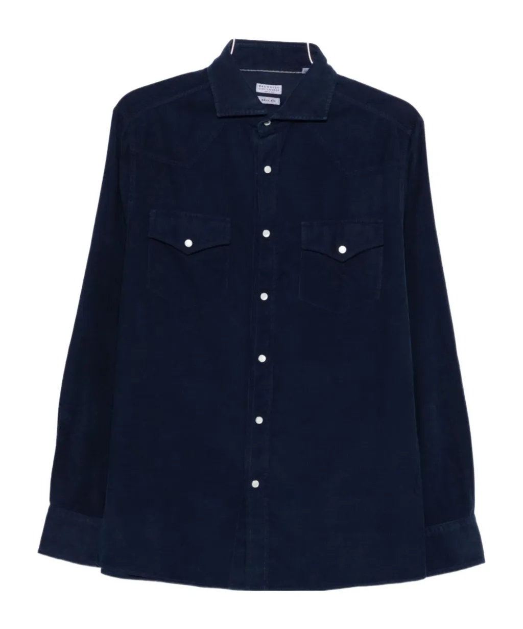 Brunello Cucinelli Long Sleeved Button-Up Shirt