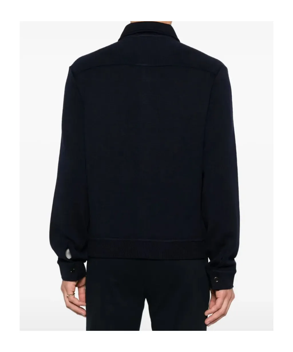 Buttoned Flap-Pocket Jacket