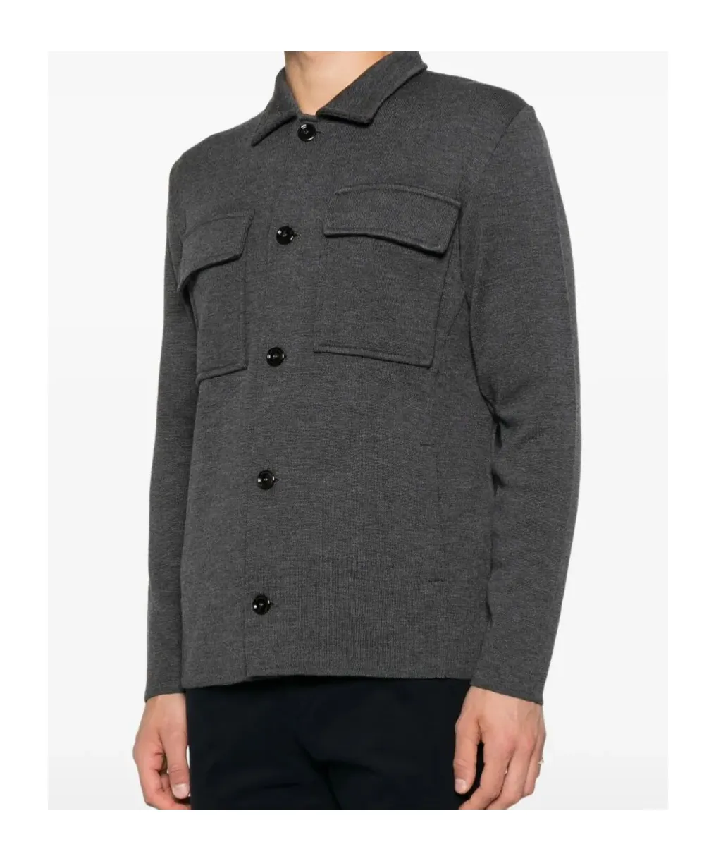 Buttoned Patch-Pocket Jacket