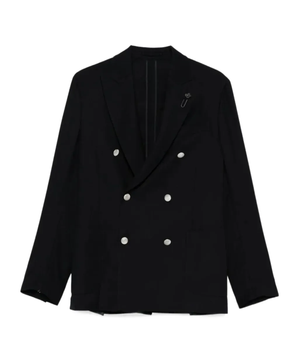 Double-Breasted Buttoned Jacket