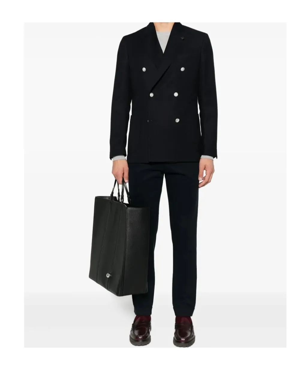Double-Breasted Buttoned Jacket
