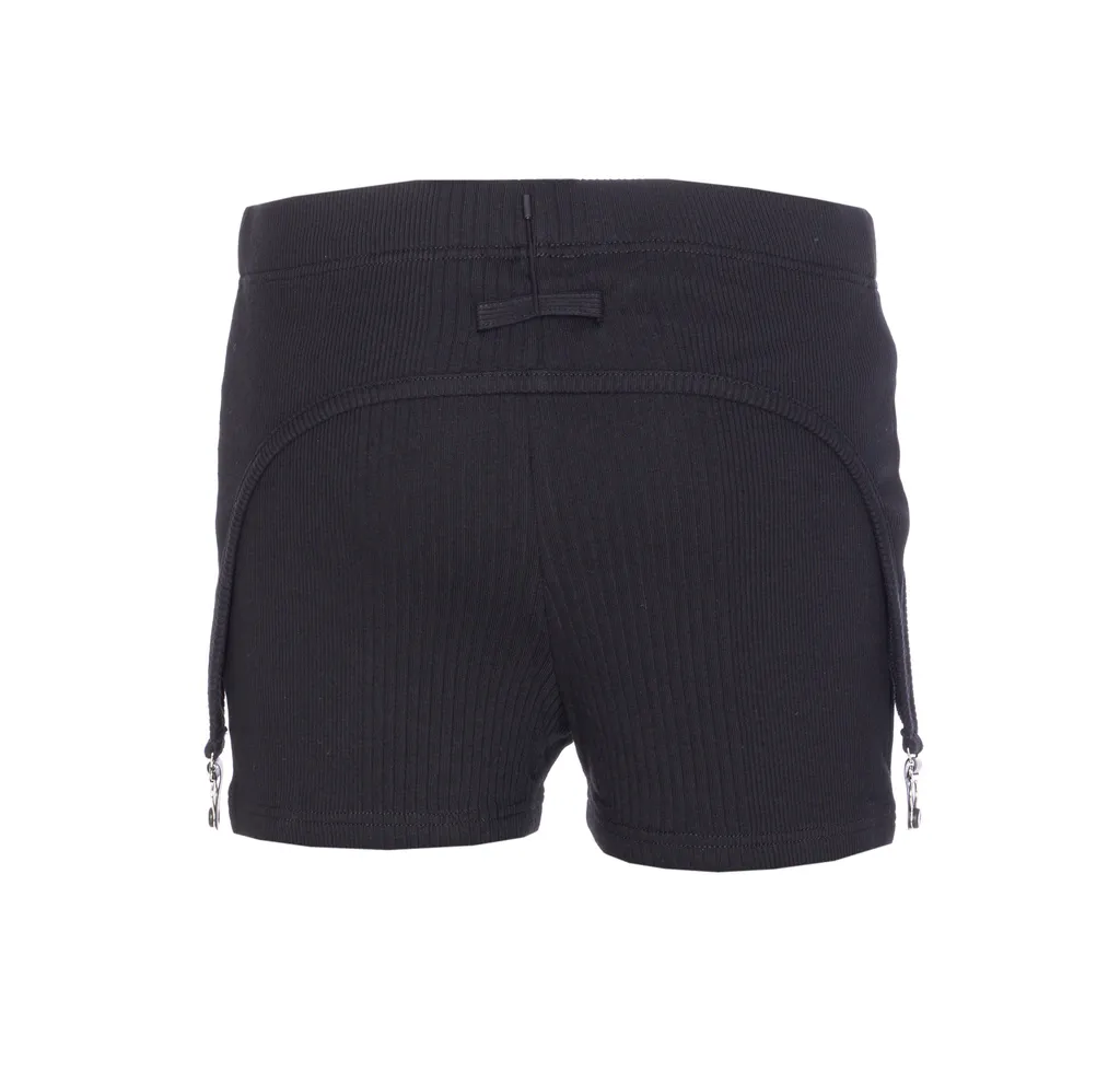 Ribbed-Garter Shorts
