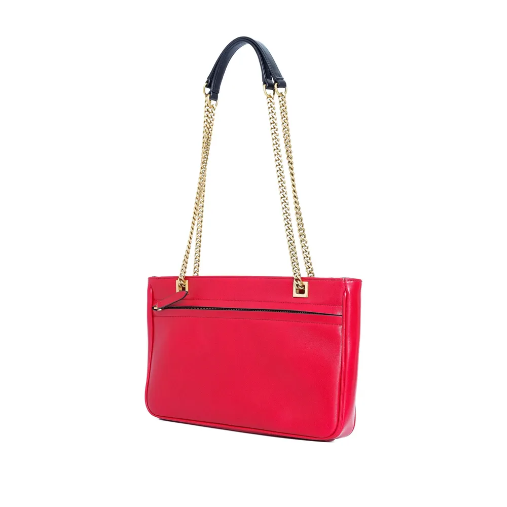 V-Logo Chain Tote Bag