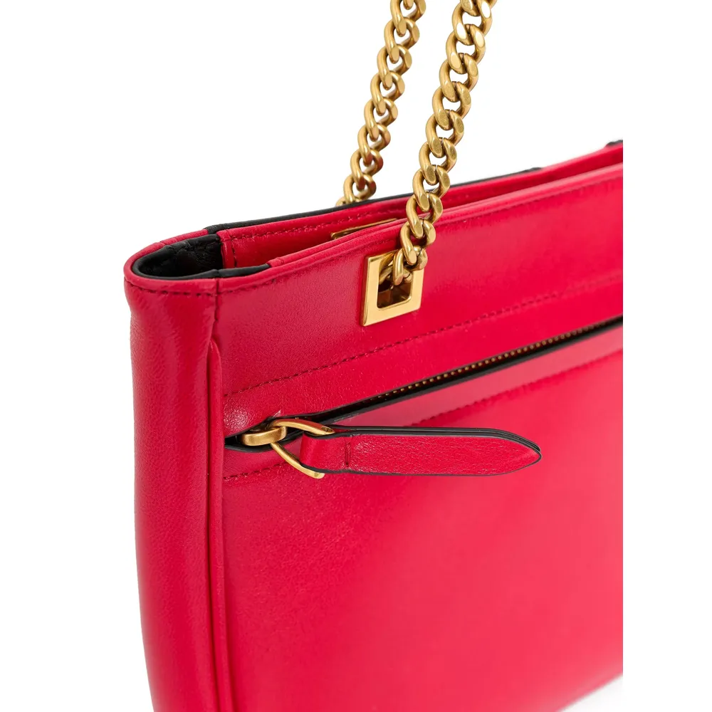 V-Logo Chain Tote Bag