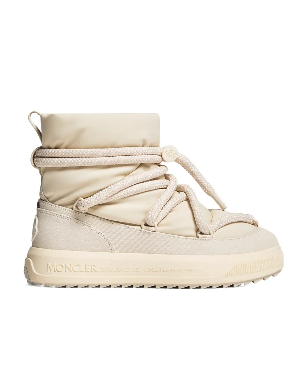 Moncler Logo Patch Padded Lace-Up Boots