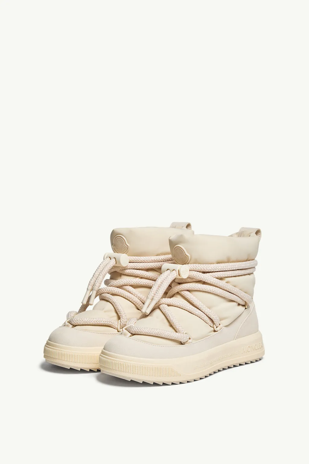 Moncler Logo Patch Padded Lace-Up Boots