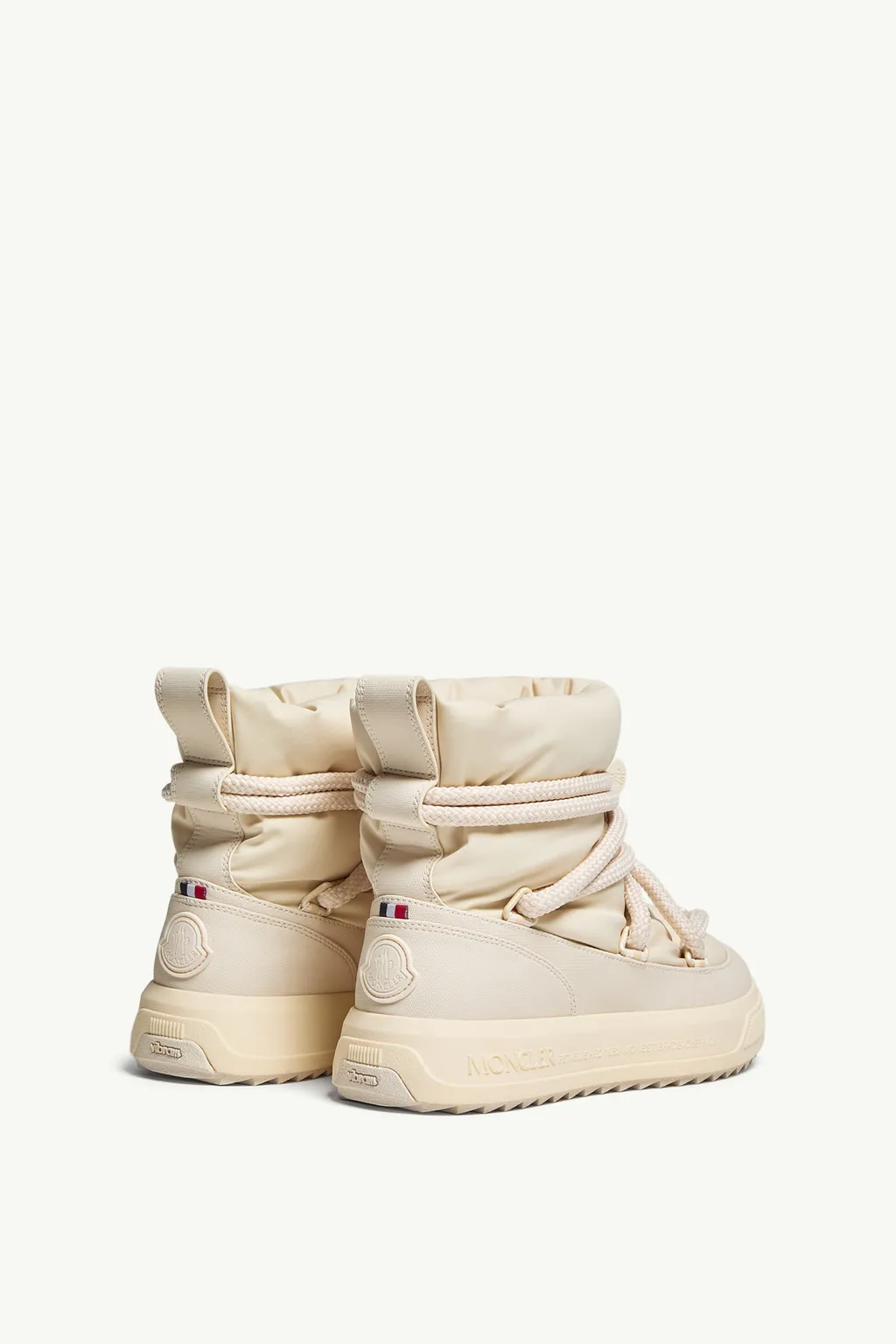 Moncler Logo Patch Padded Lace-Up Boots