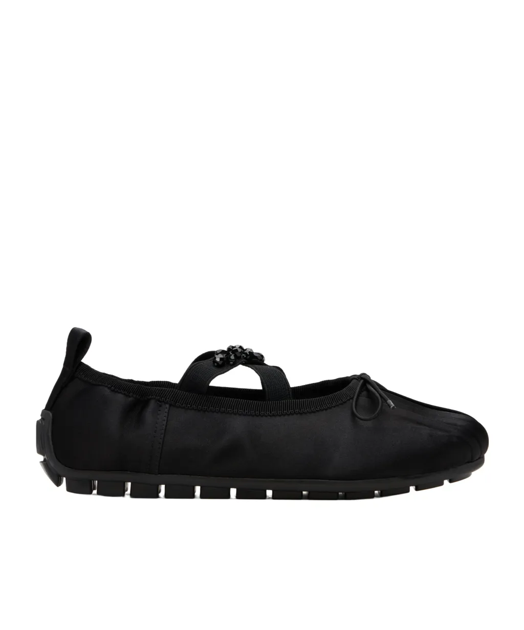 Embellished Grip Ballet Flats