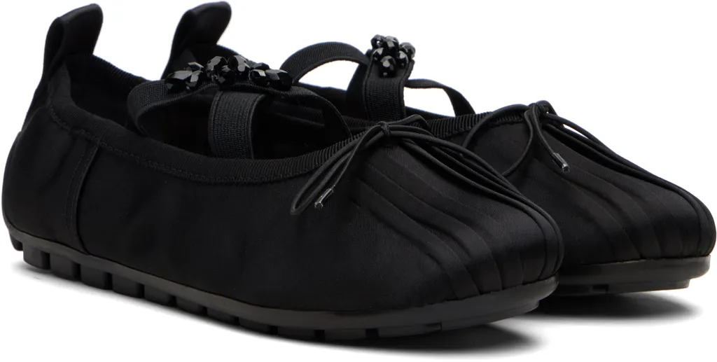Embellished Grip Ballet Flats