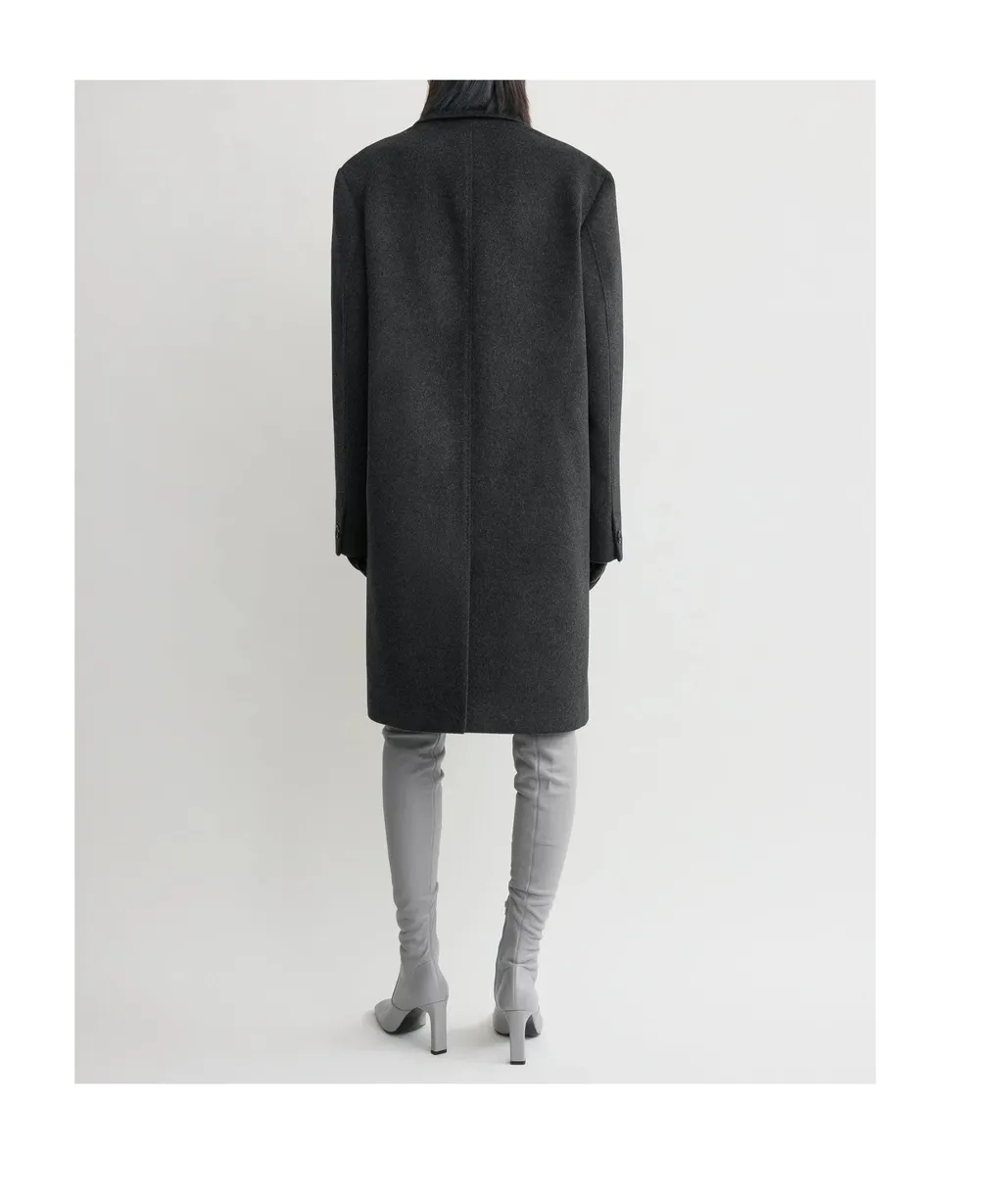 Double-Breasted Cashmere Coat