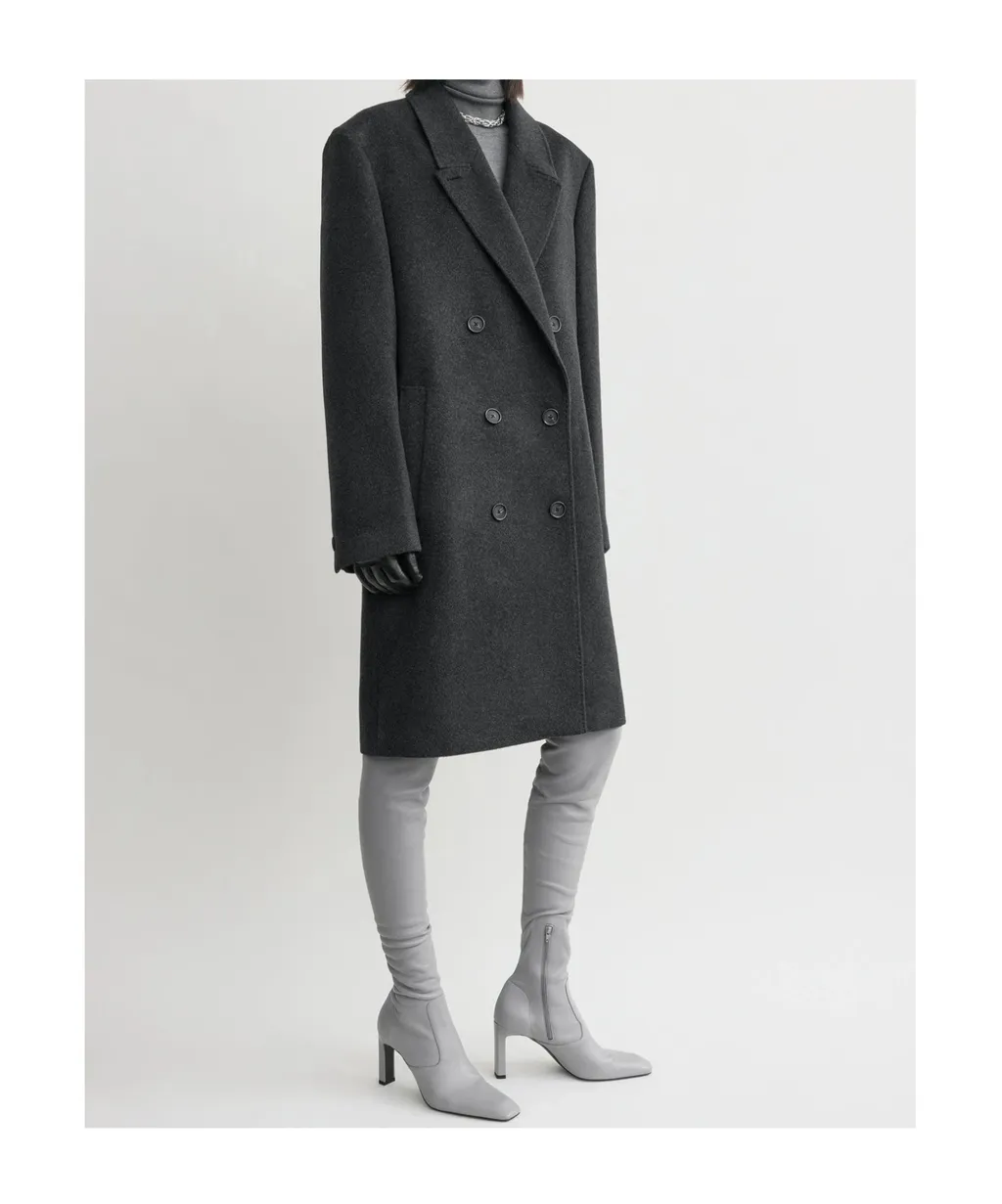 Double-Breasted Cashmere Coat