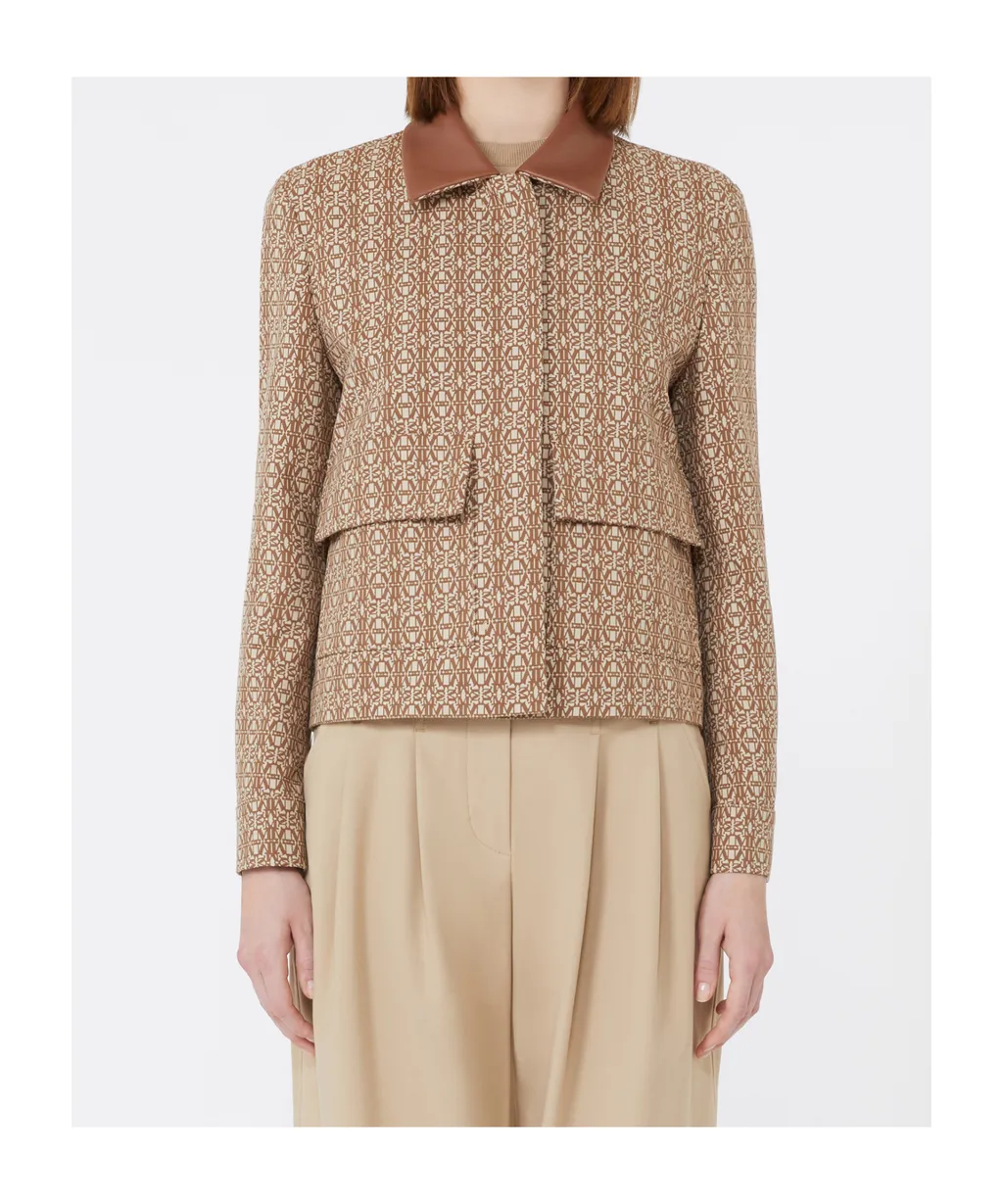 Max Mara All-Over Patterned Long-Sleeved Jacket