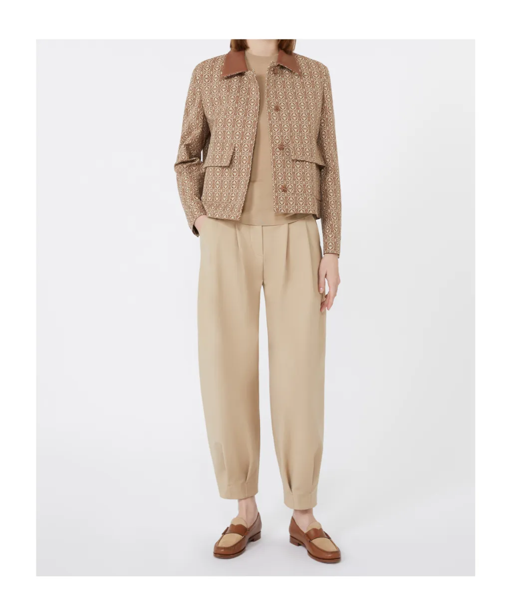 Max Mara All-Over Patterned Long-Sleeved Jacket