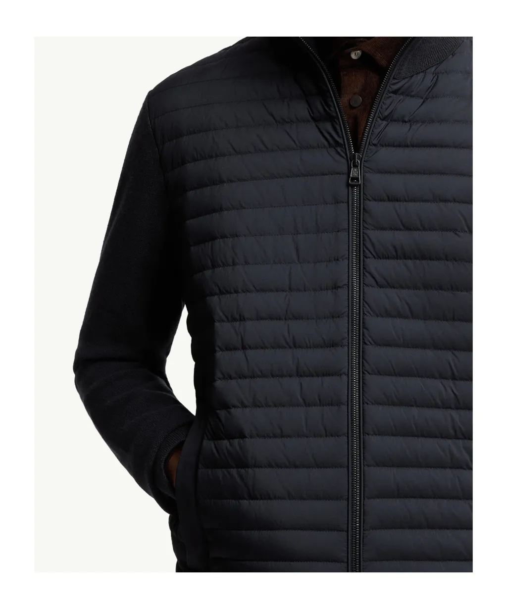 Padded Wool & Cashmere Zip-Up Cardigan