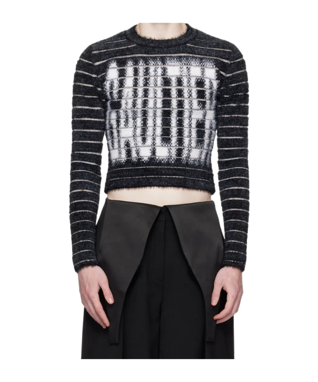 Intarsia-Logo Sweater