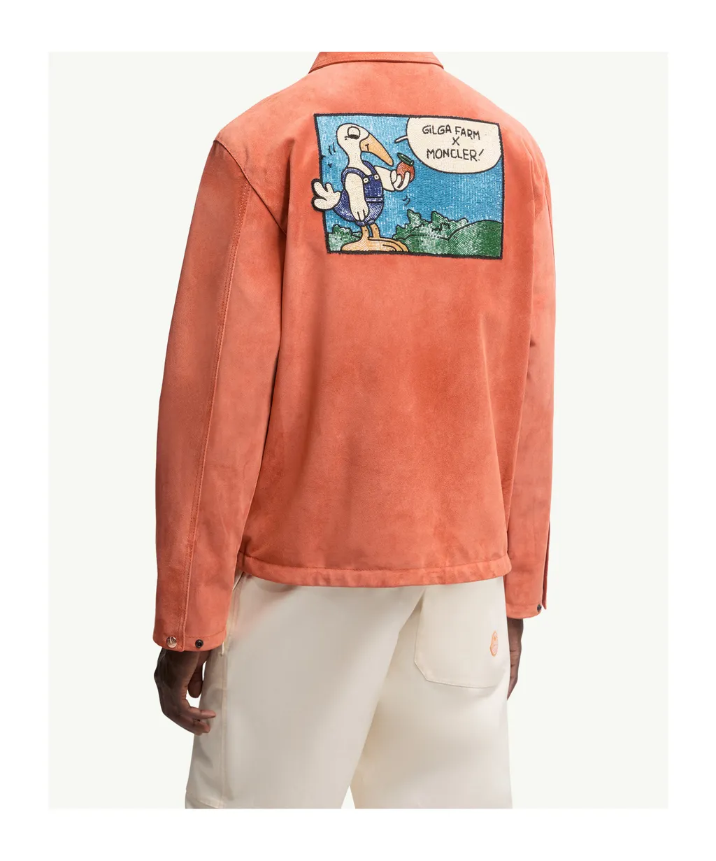 Moncler X Gilga Farm By Donald Glover Navel Suede Shirt Jacket