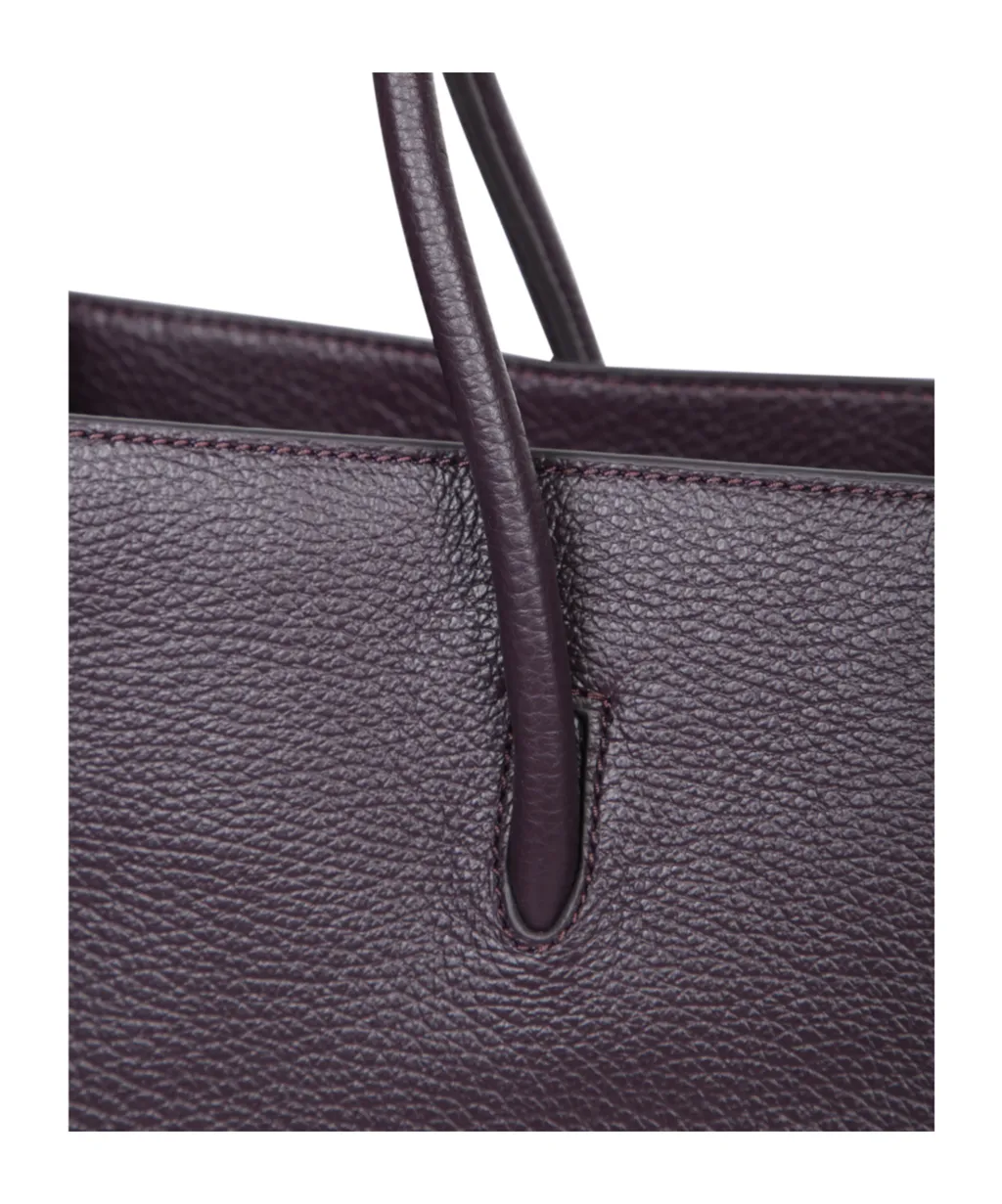 Large Myrtha Embossed-Logo Tote Bag