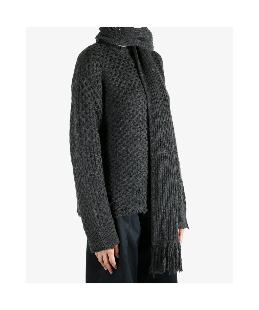 Mm6 Maison Margiela Scarf Knit Jumper