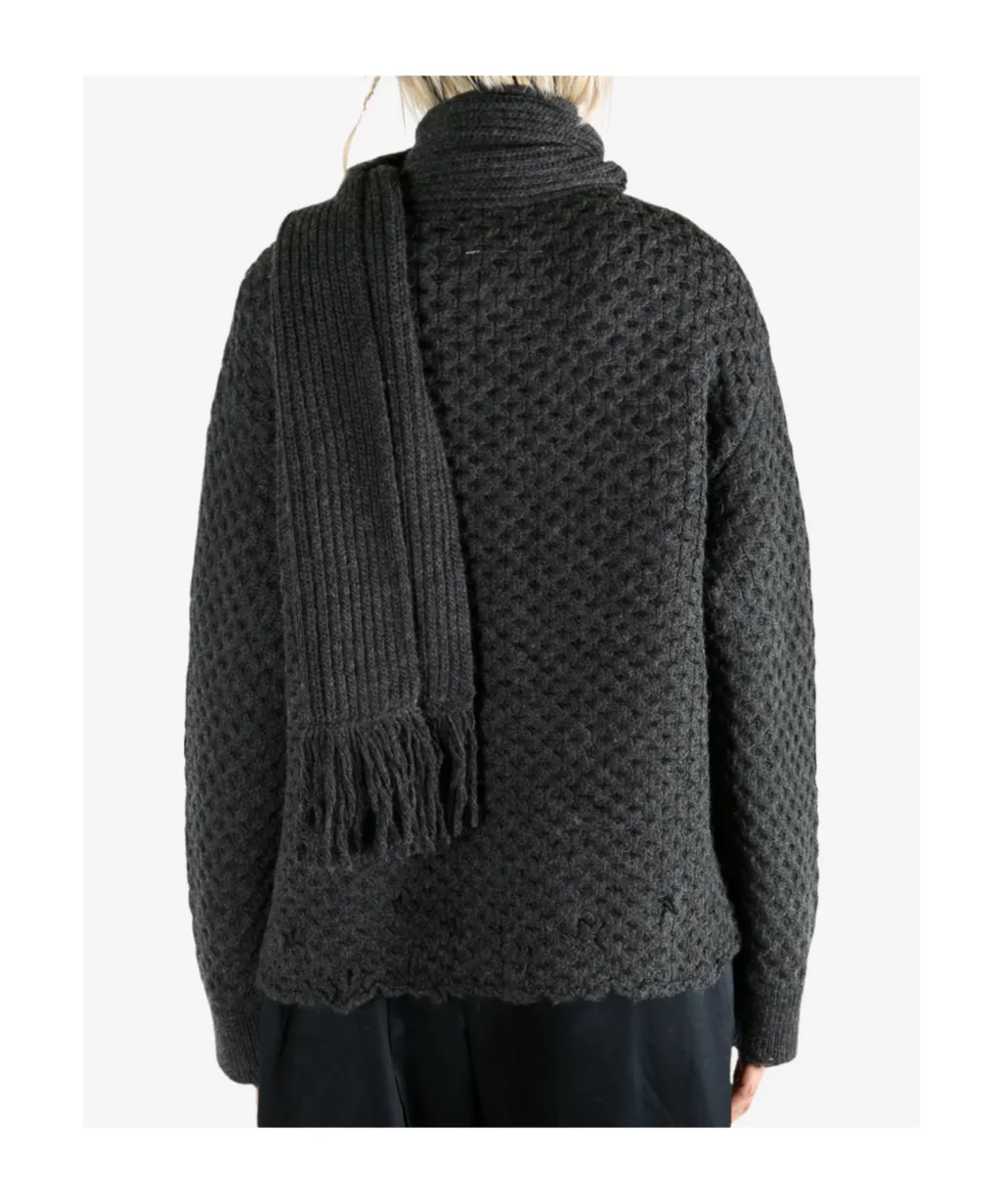 Mm6 Maison Margiela Scarf Knit Jumper
