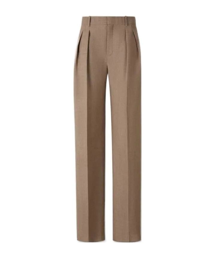Pleated Wool Trousers