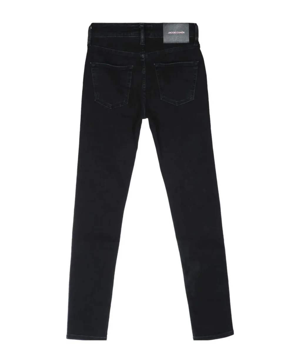 Jacob Cohen Logo Patch Straight Leg Jeans