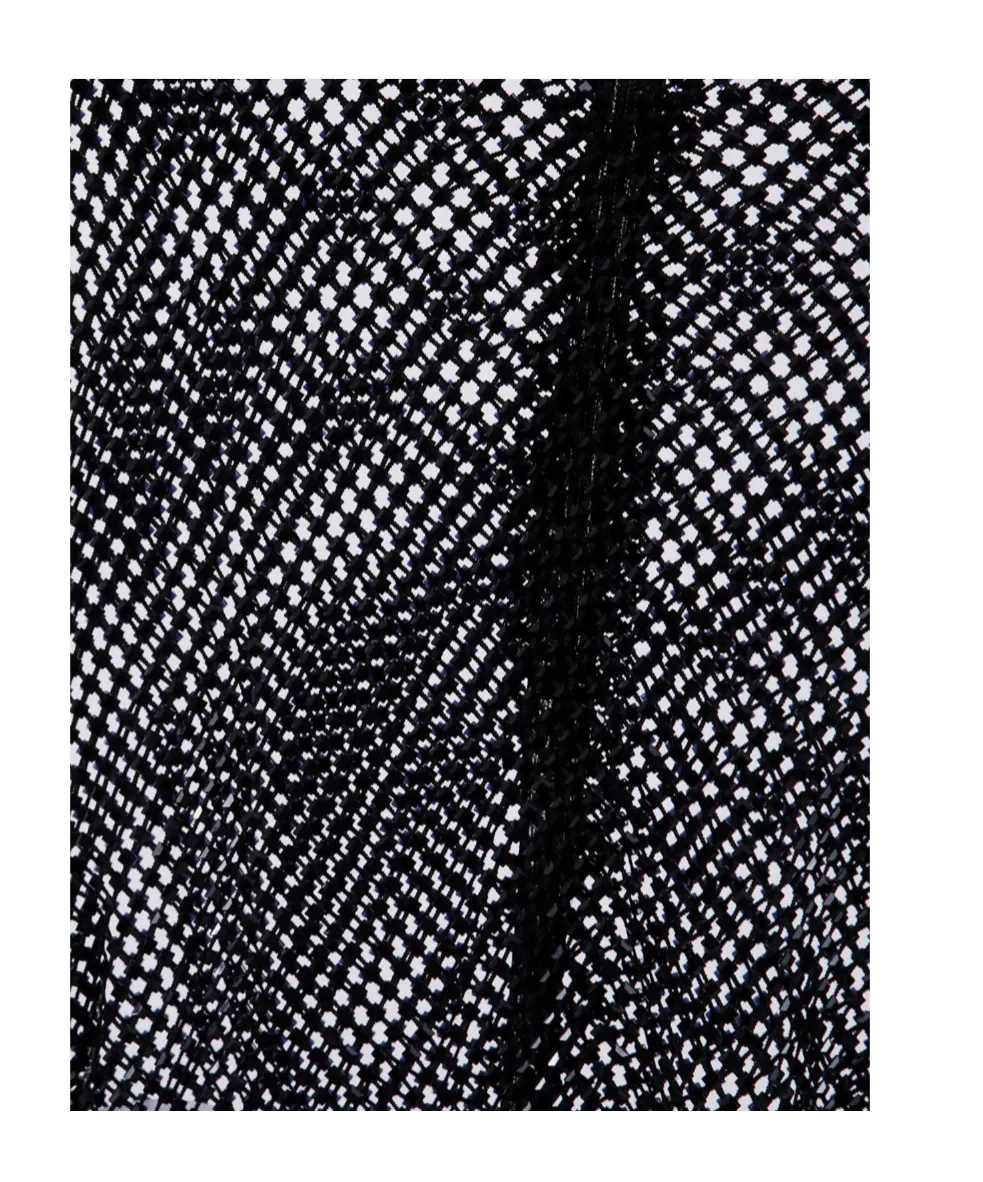 Alberta Ferretti Crewneck Sleeveless Mesh Vest