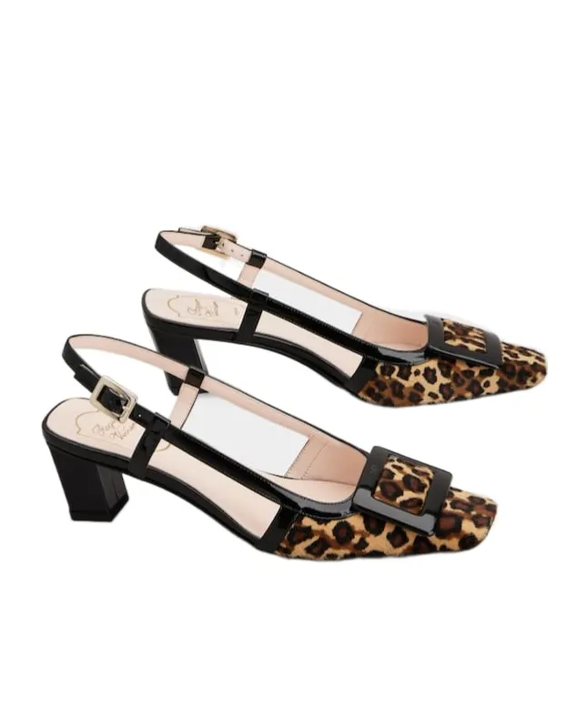 Belle Vivier Slingback Pumps In Leather