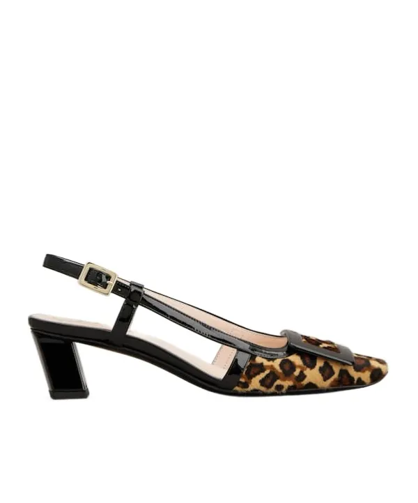 Belle Vivier Slingback Pumps In Leather