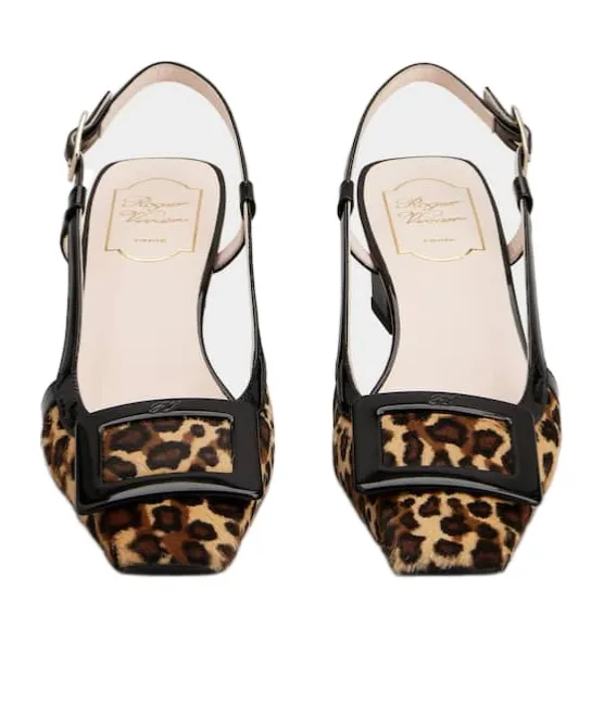 Belle Vivier Slingback Pumps In Leather