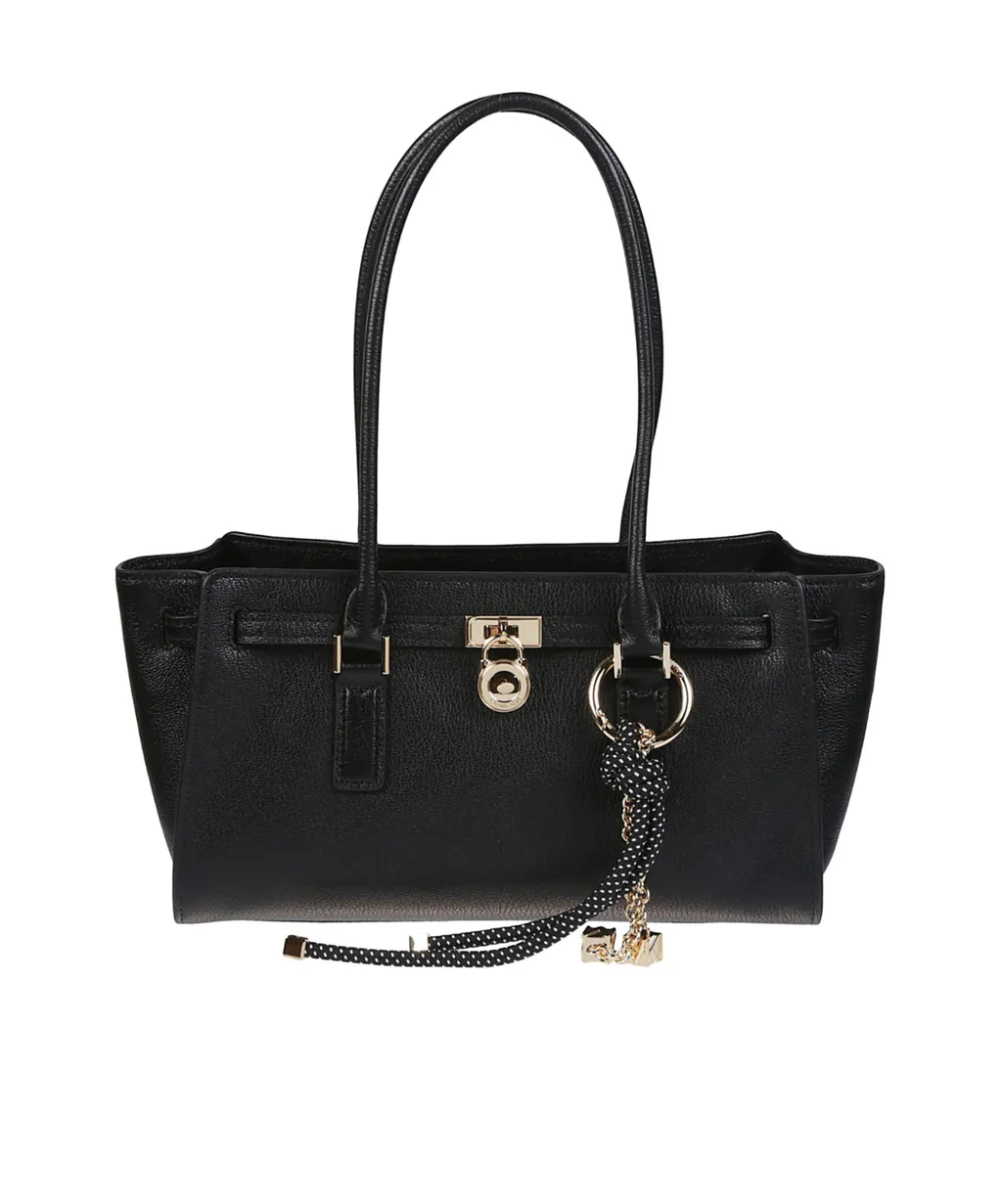 Double-Handle Leather Shoulder Bag