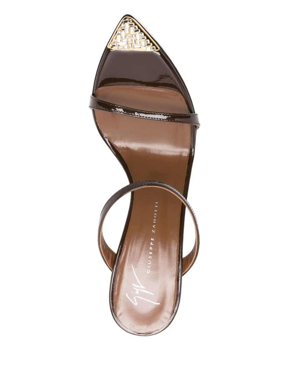 100Mm Embellished Stiletto Heeled Sandals