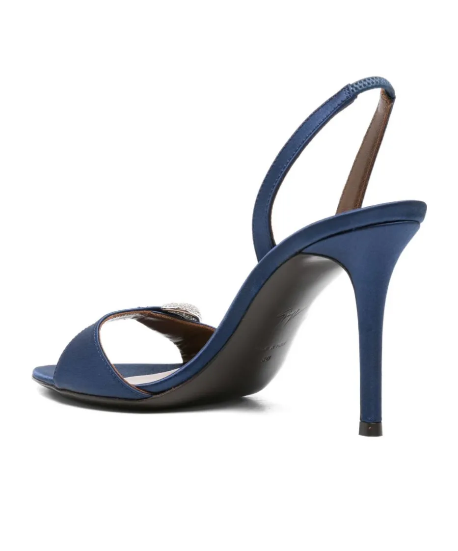100Mm Slingback Embellished Heeled Sandals