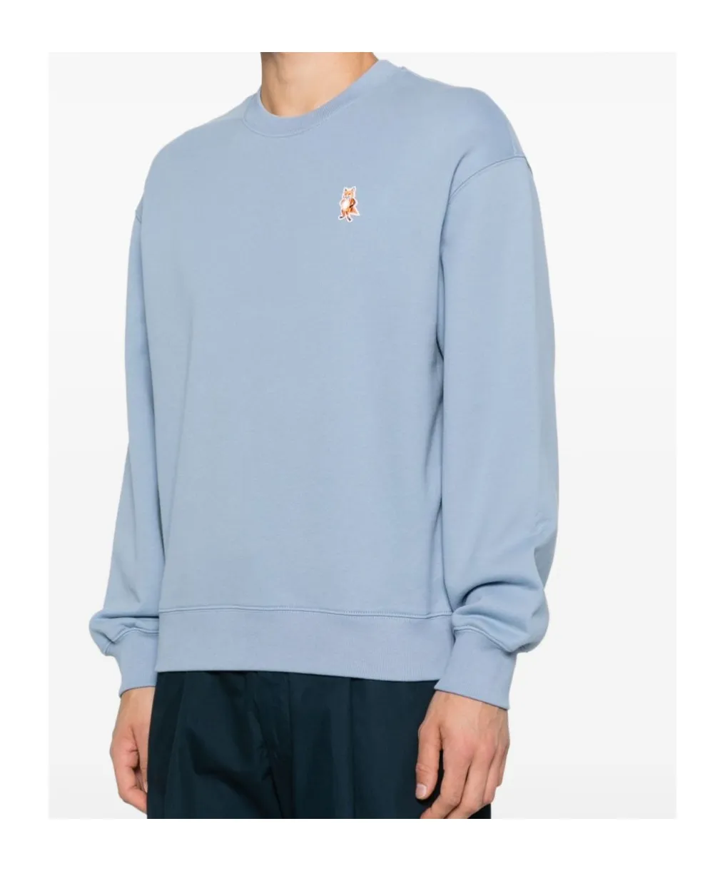 Fox-Embroidered Cotton Sweatshirt