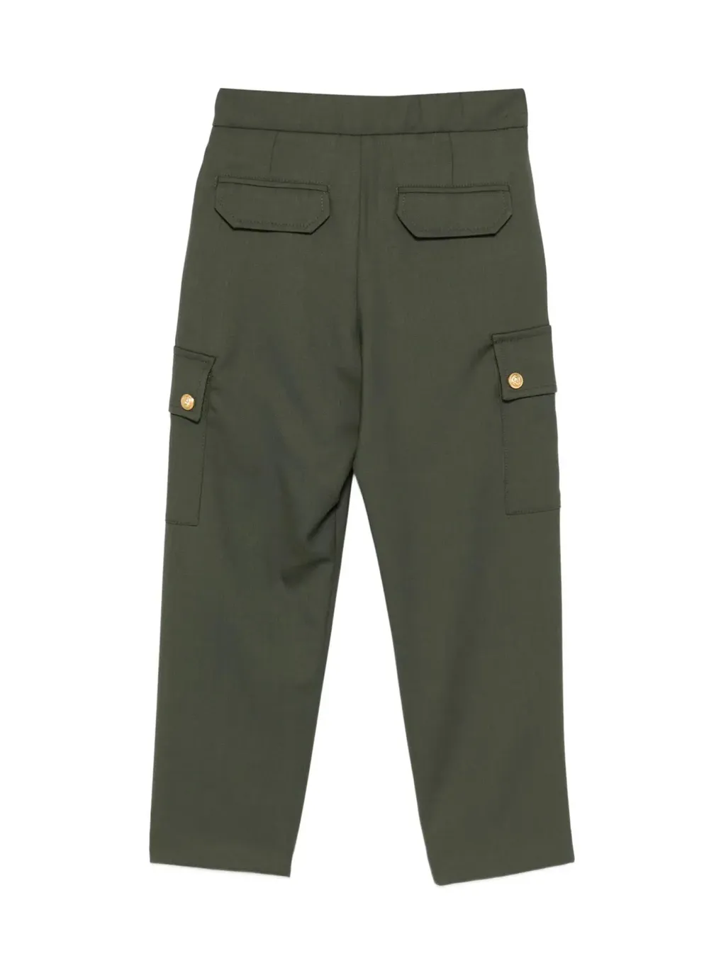 Gold-Button Cargo Trousers