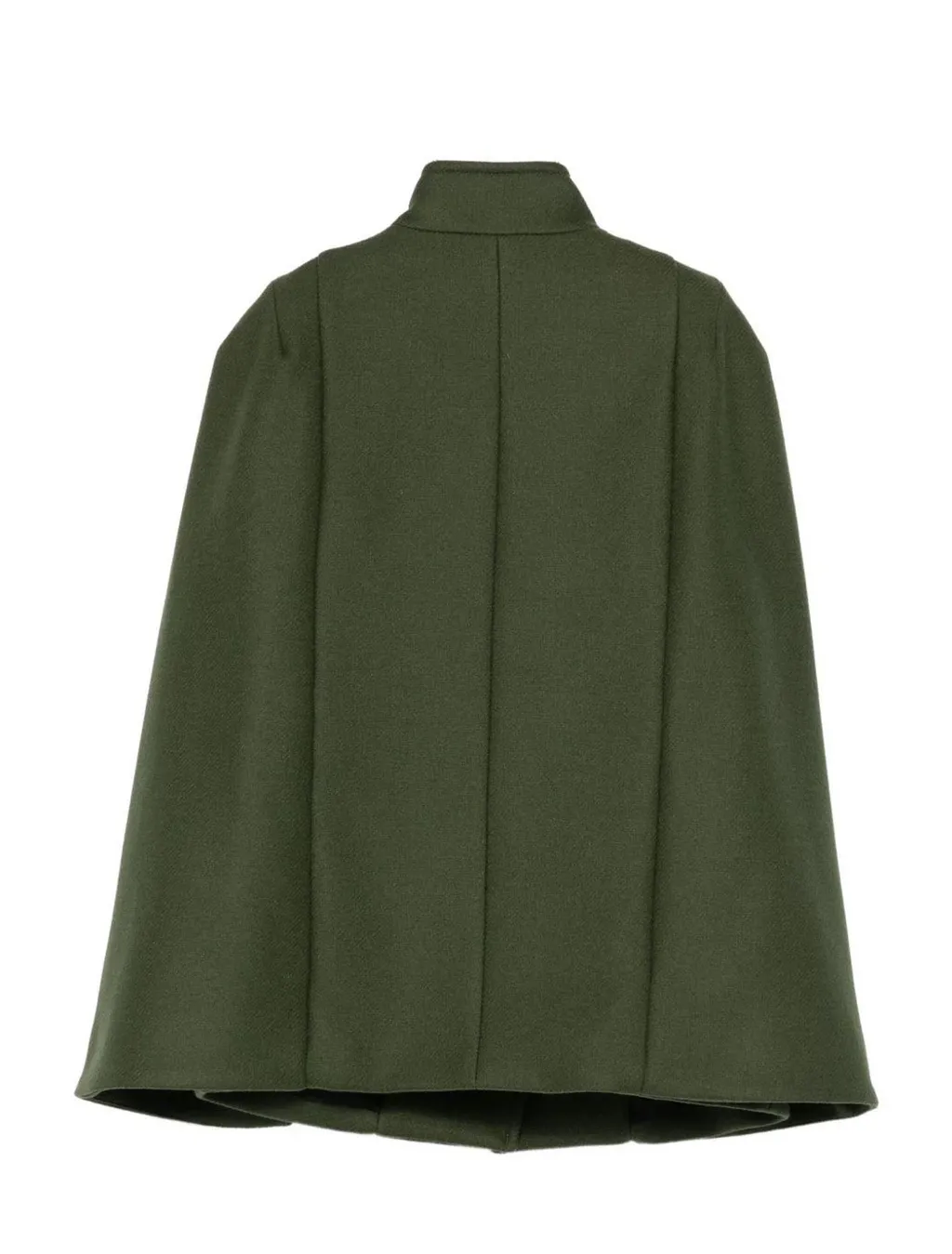Wool-Blend Cape Coat