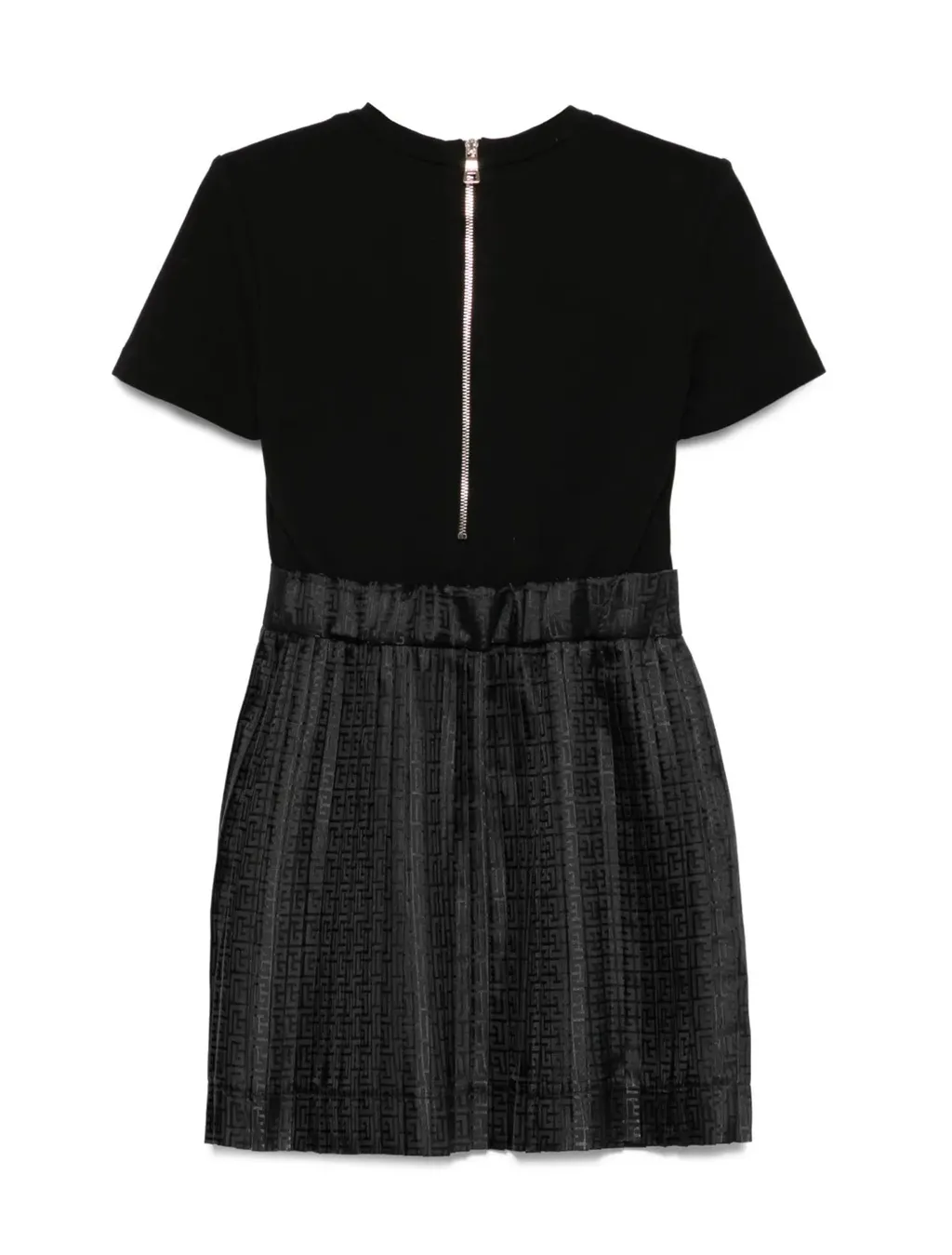 Pleated Logo Dress