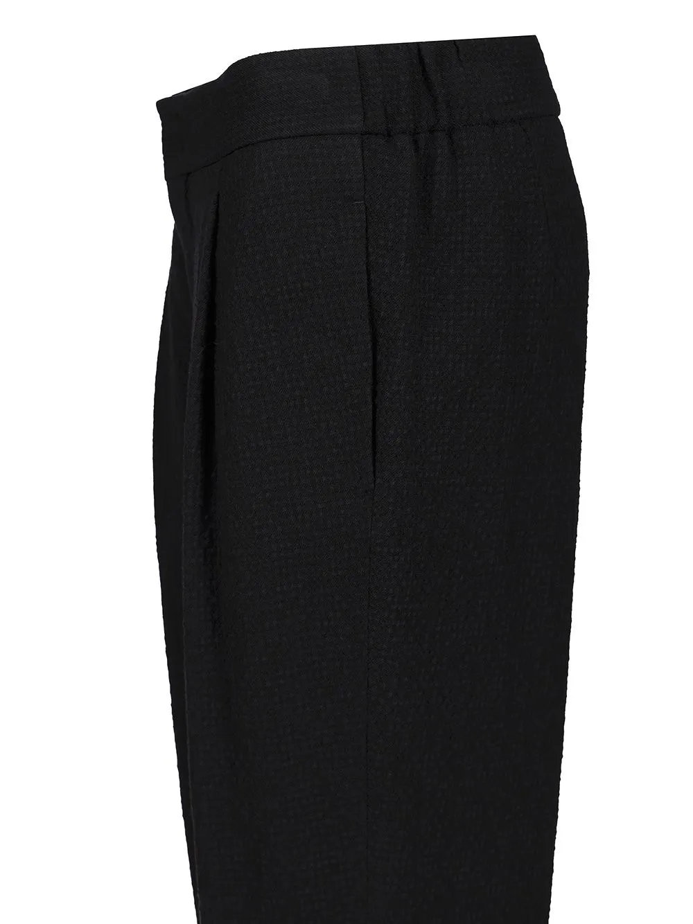 Textured Back-Pocket Trousers