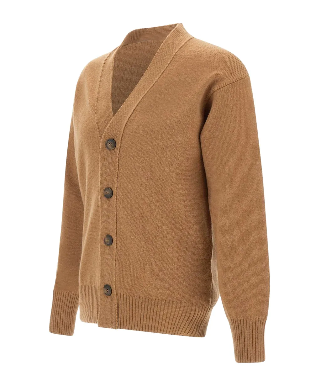 V-Neck Button-Up Cardigan