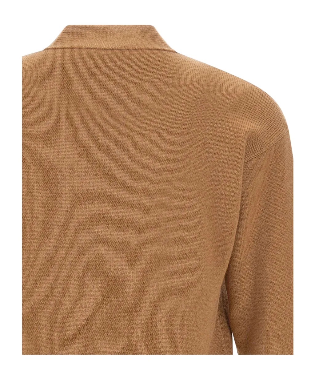 V-Neck Button-Up Cardigan