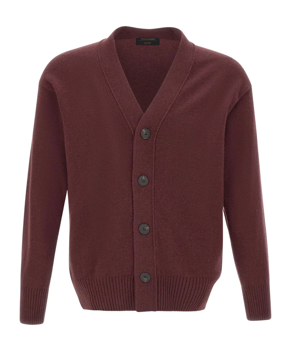 Long-Sleeved Button-Up Cardigan