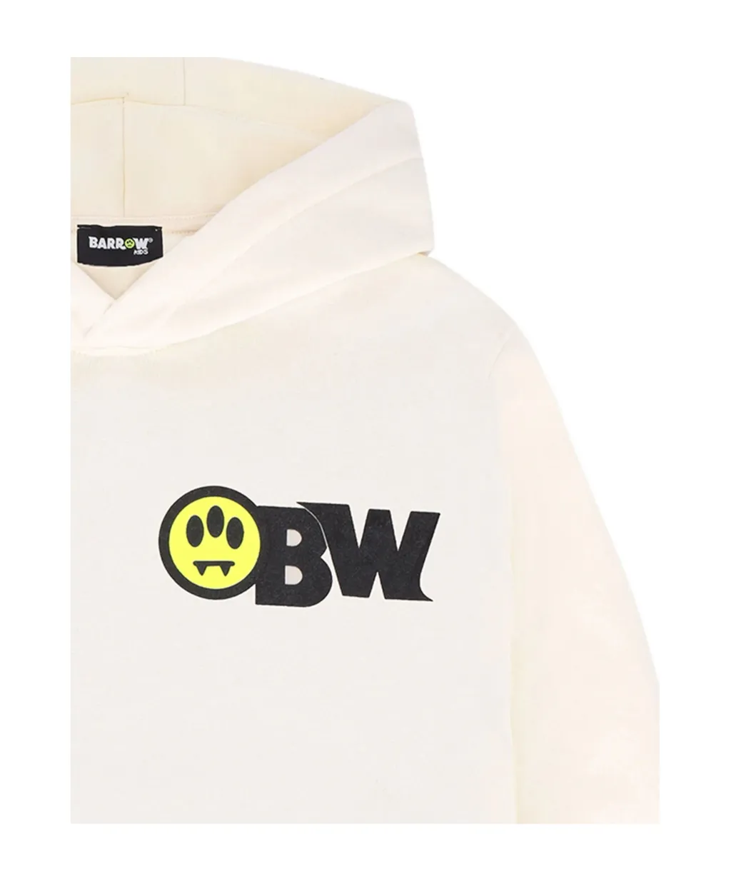 Barrow Kids Bear-Print Kangaroo Pocket Hoodie