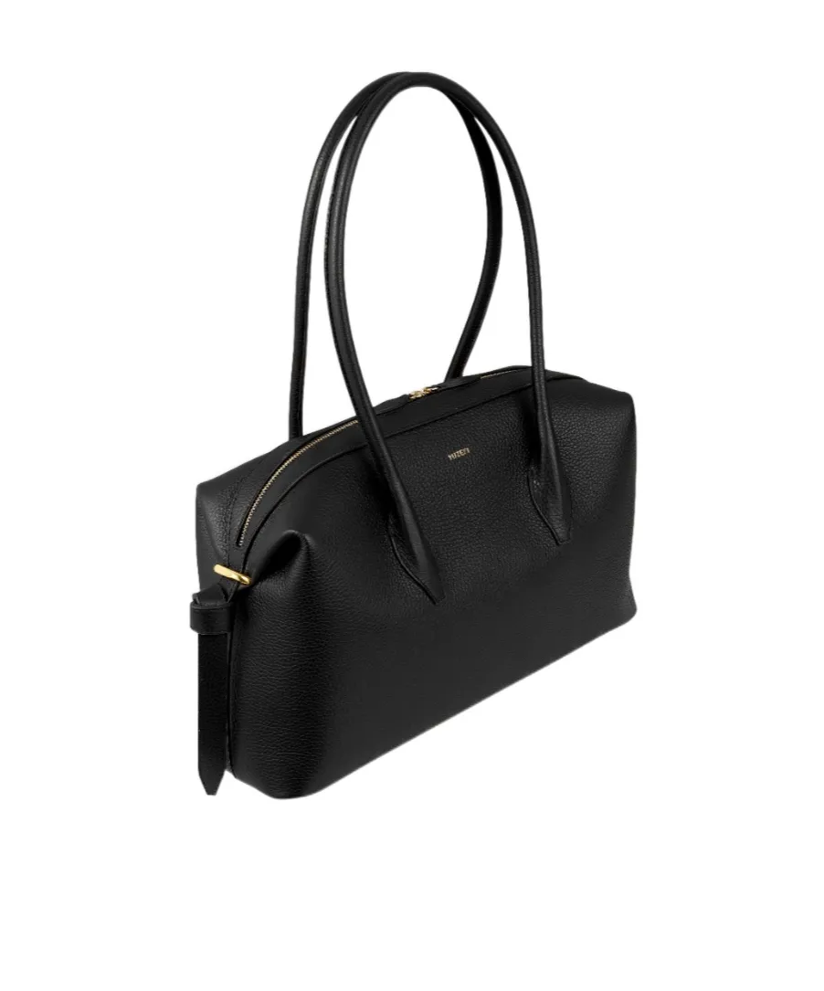 Brioche Duffle - Black Pebble Grained Leather