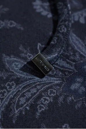 Paisley-Print Zip-Up Hoodie