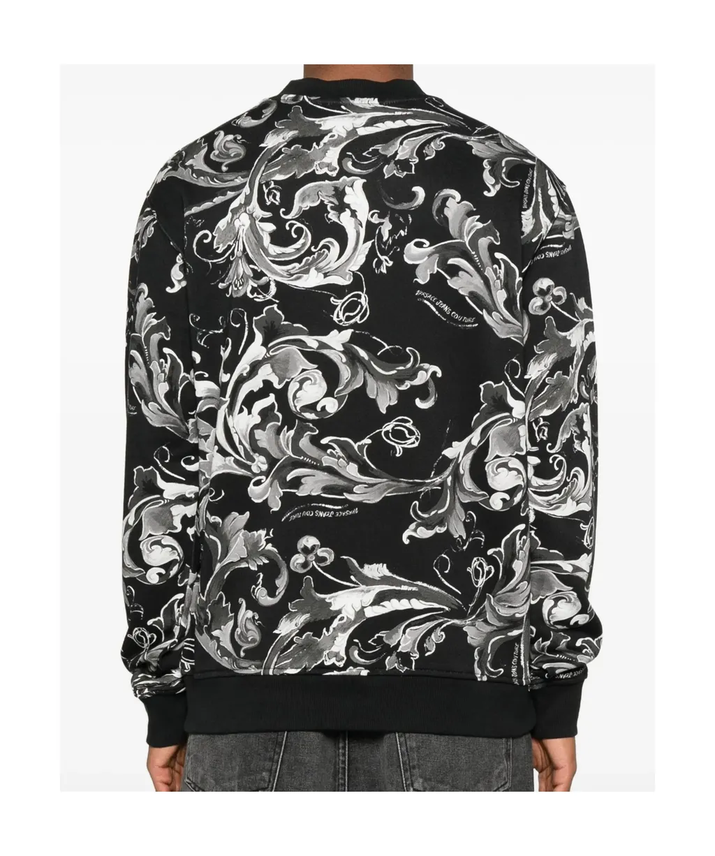 Baroque-Print Sweatshirt