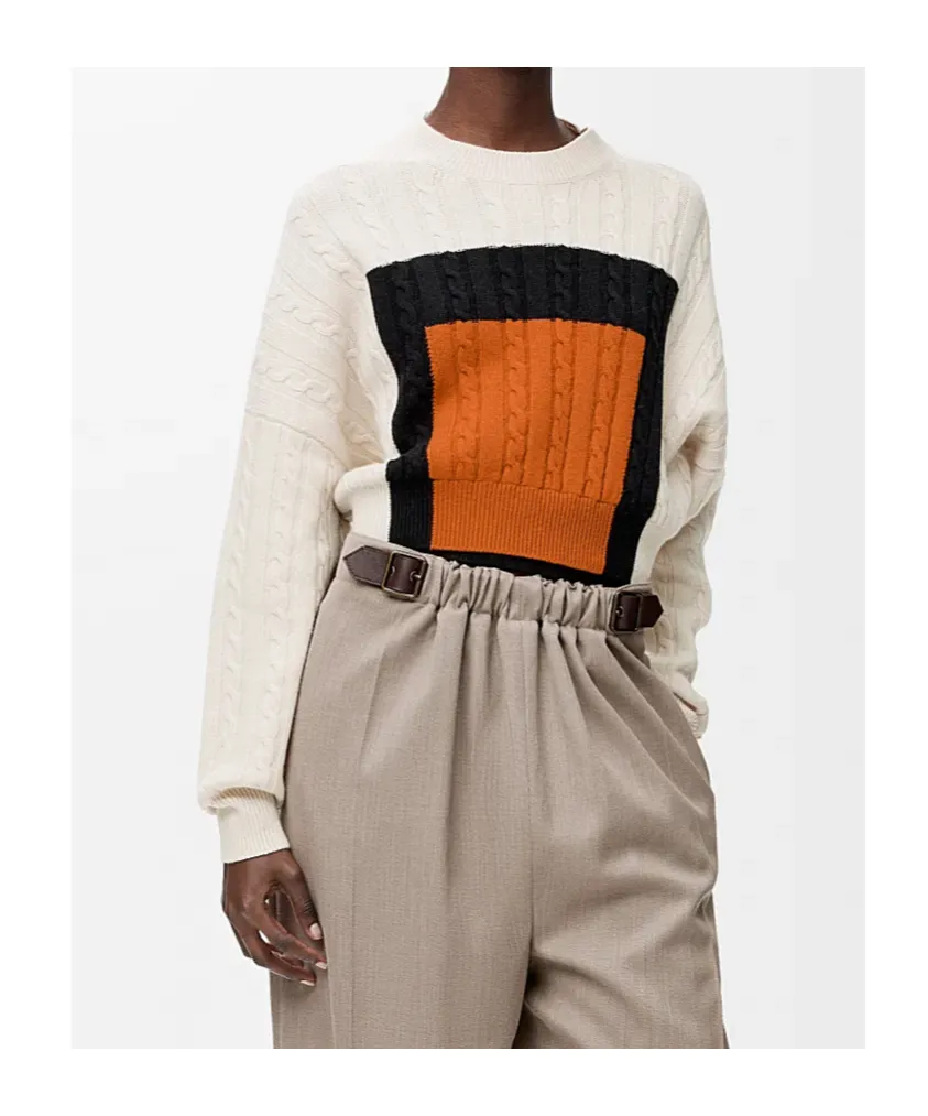 Loewe Anagram Patch Cropped Jumper