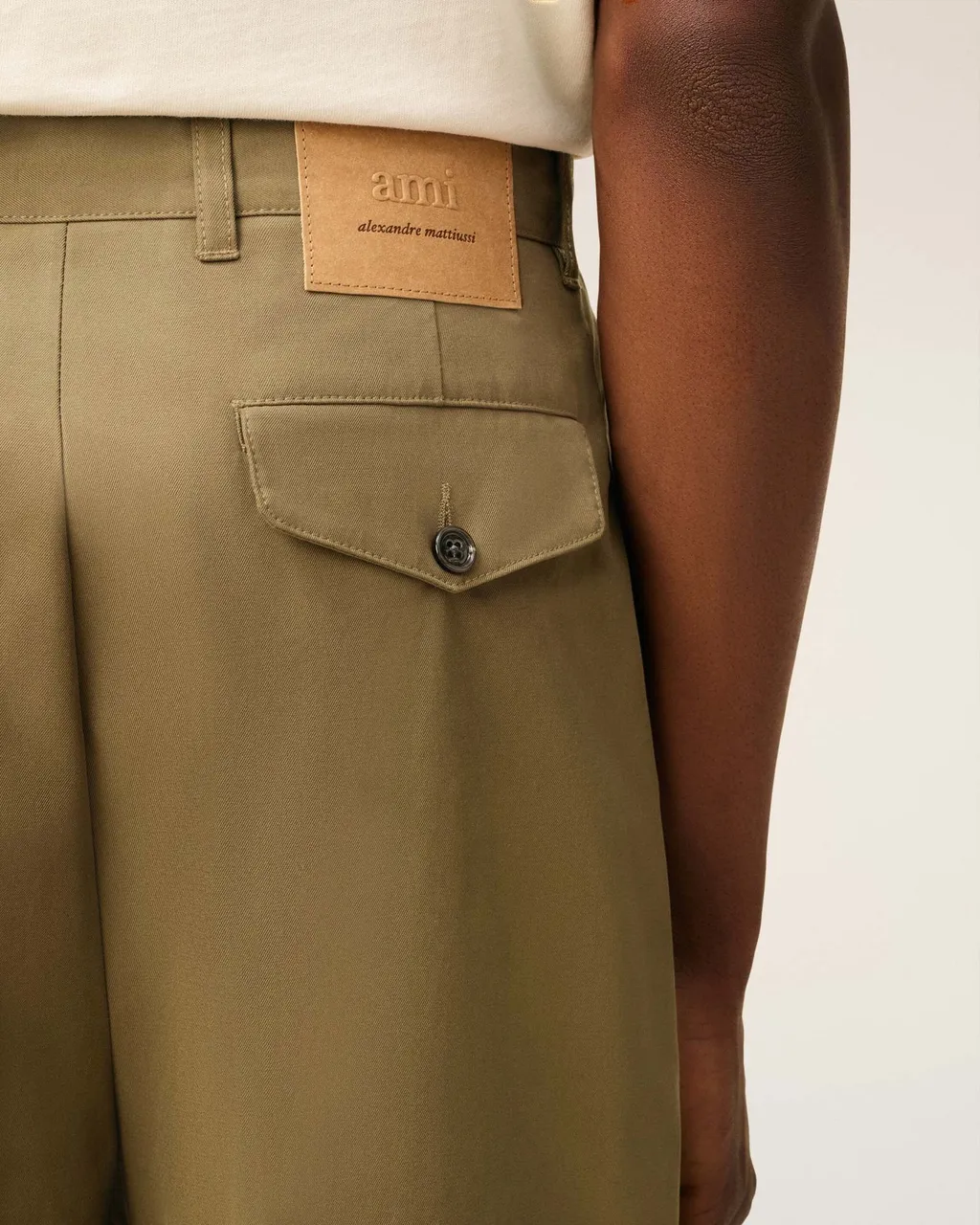Green Cotton Carrot Oversized Trousers